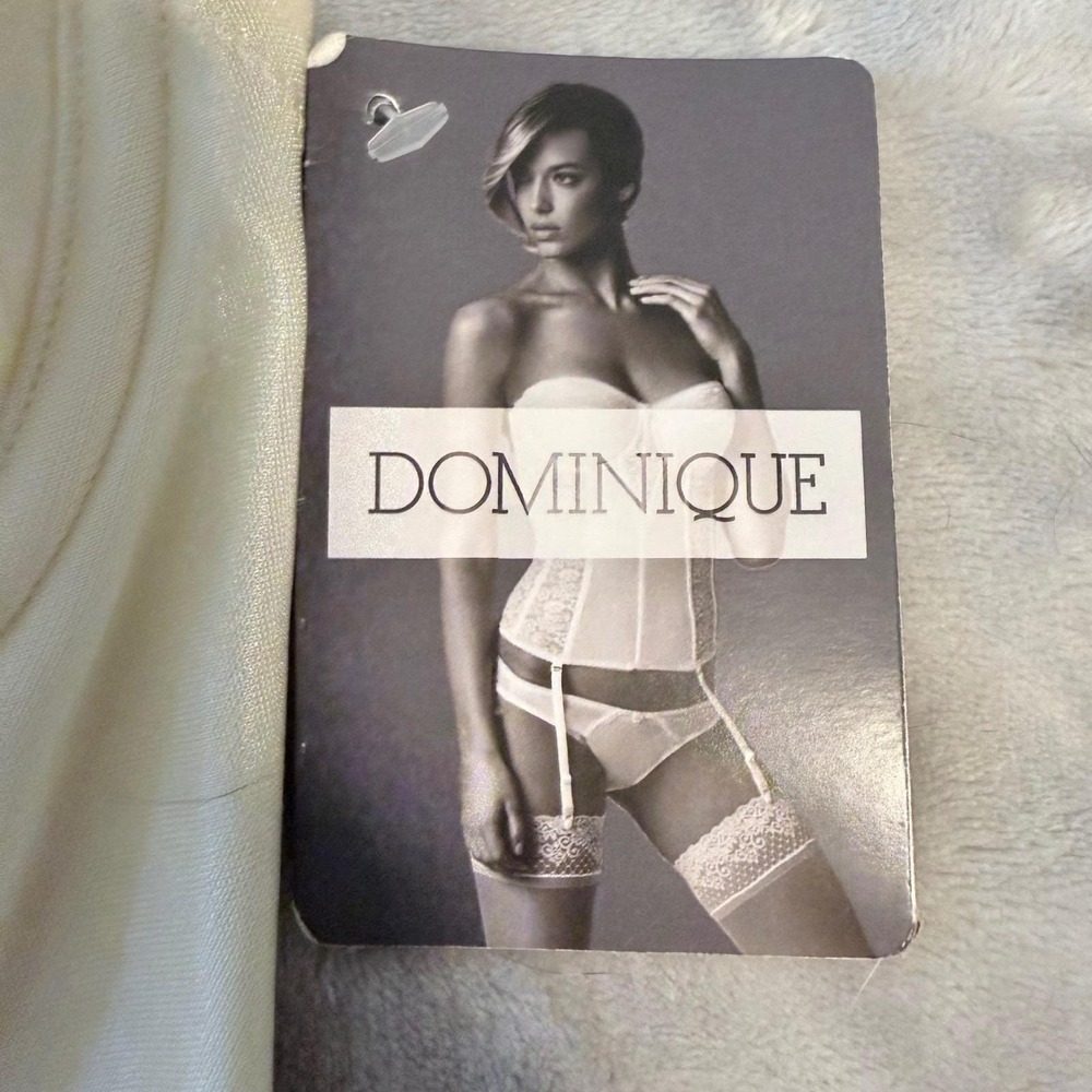 Dominique Rachelle 7750 Bustier 34A Ivory Bridal Corset Bra Garters NWT - Picture 8 of 12